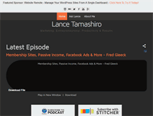 Tablet Screenshot of lancetamashiro.com